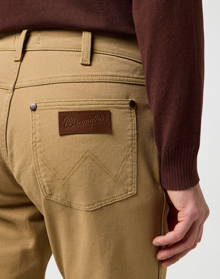 Wrangler - Larston - Heren Slim-fit Broek - Tigers Eye