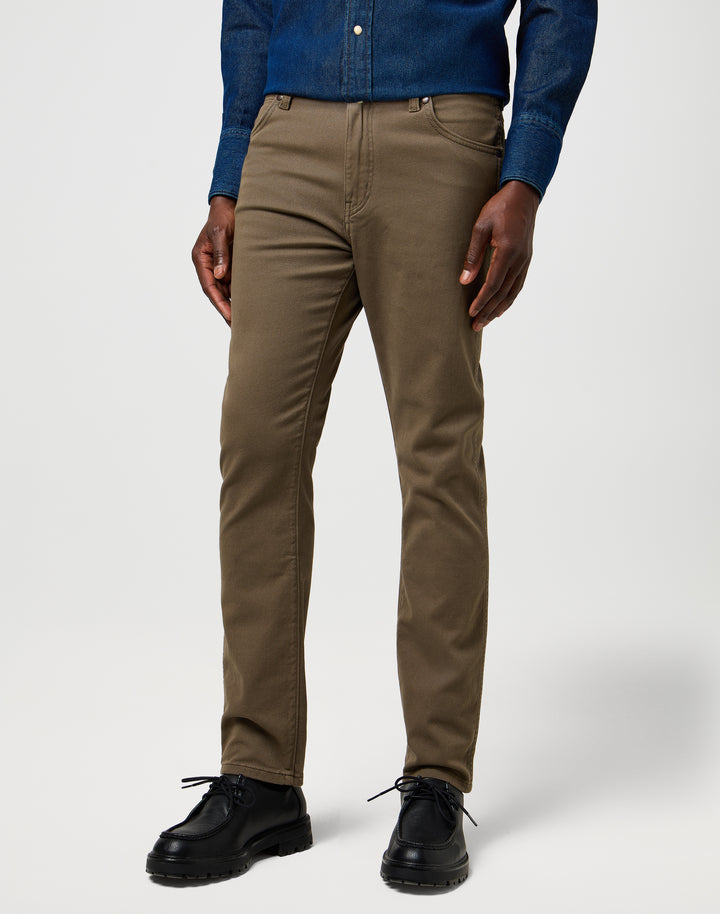 Wrangler - Larston - Heren Slim-fit Broek - Tarmac