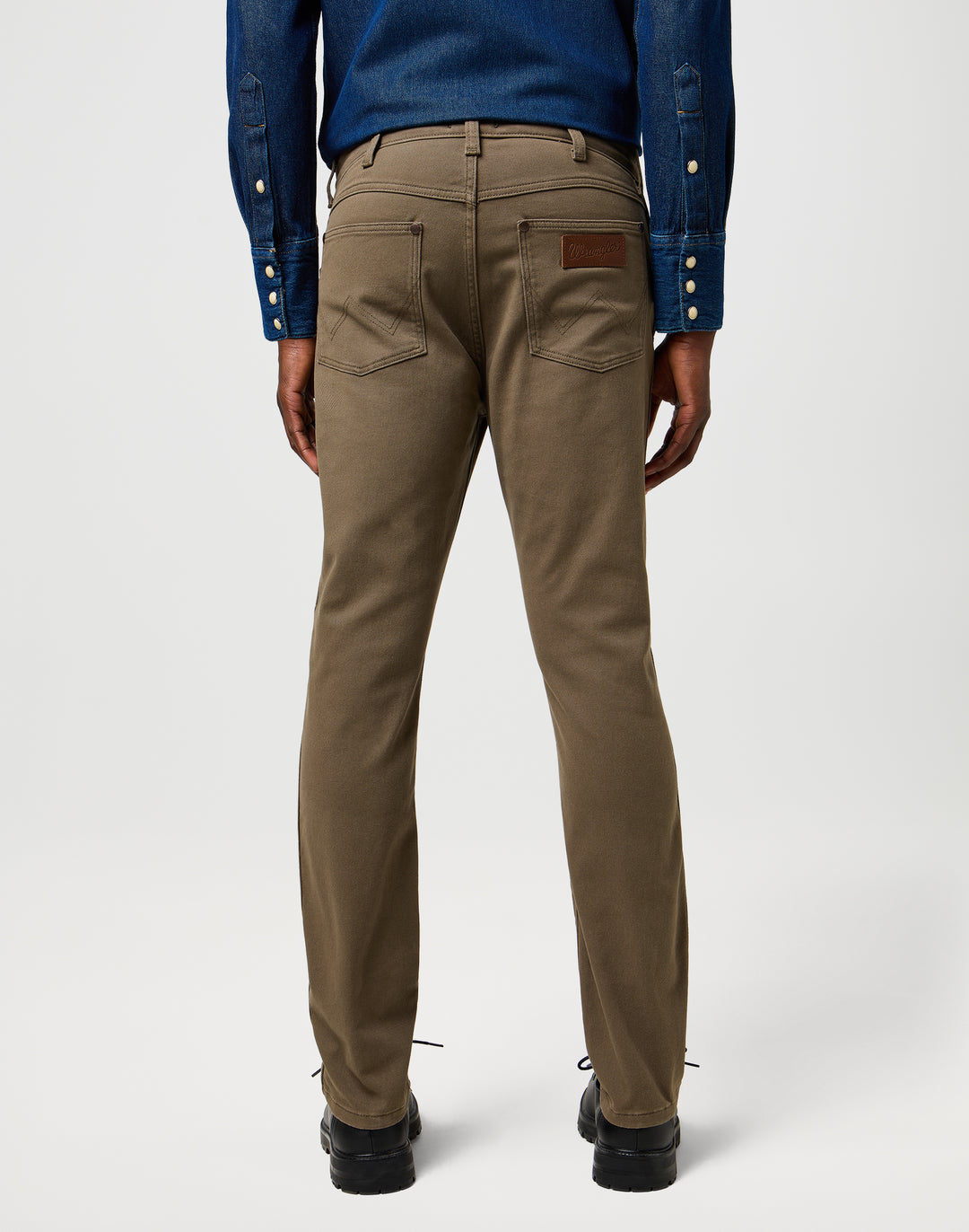 Wrangler - Larston - Heren Slim-fit Broek - Tarmac