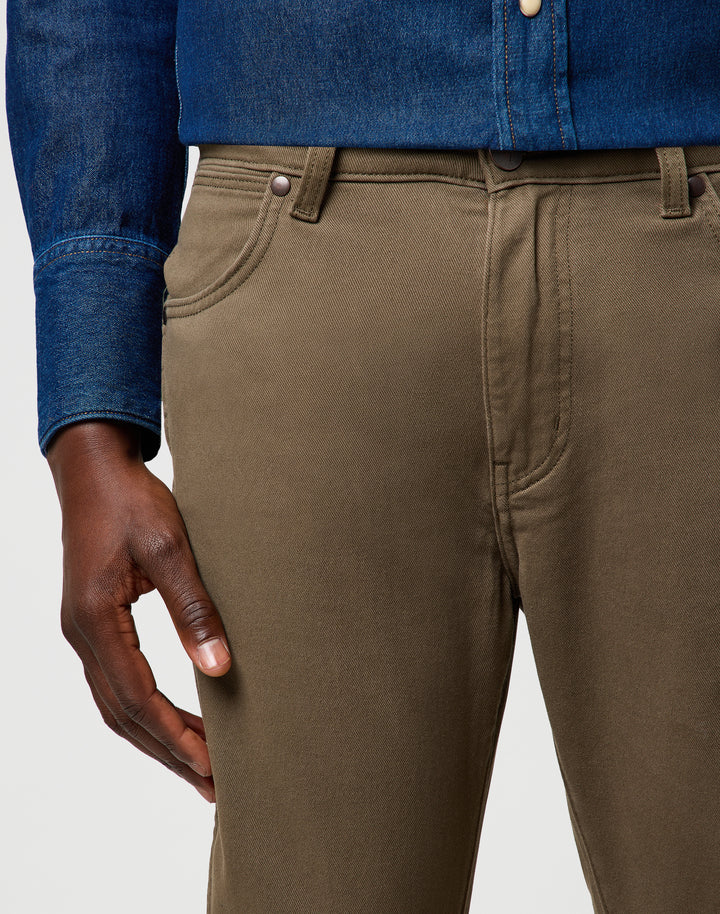Wrangler - Larston - Heren Slim-fit Broek - Tarmac