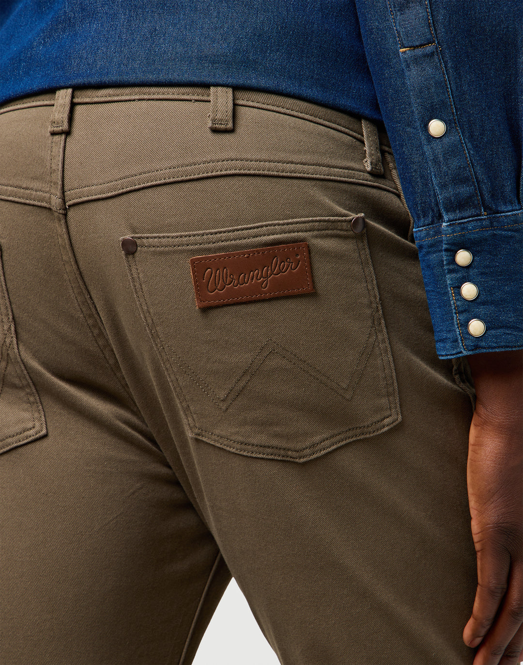 Wrangler - Larston - Heren Slim-fit Broek - Tarmac