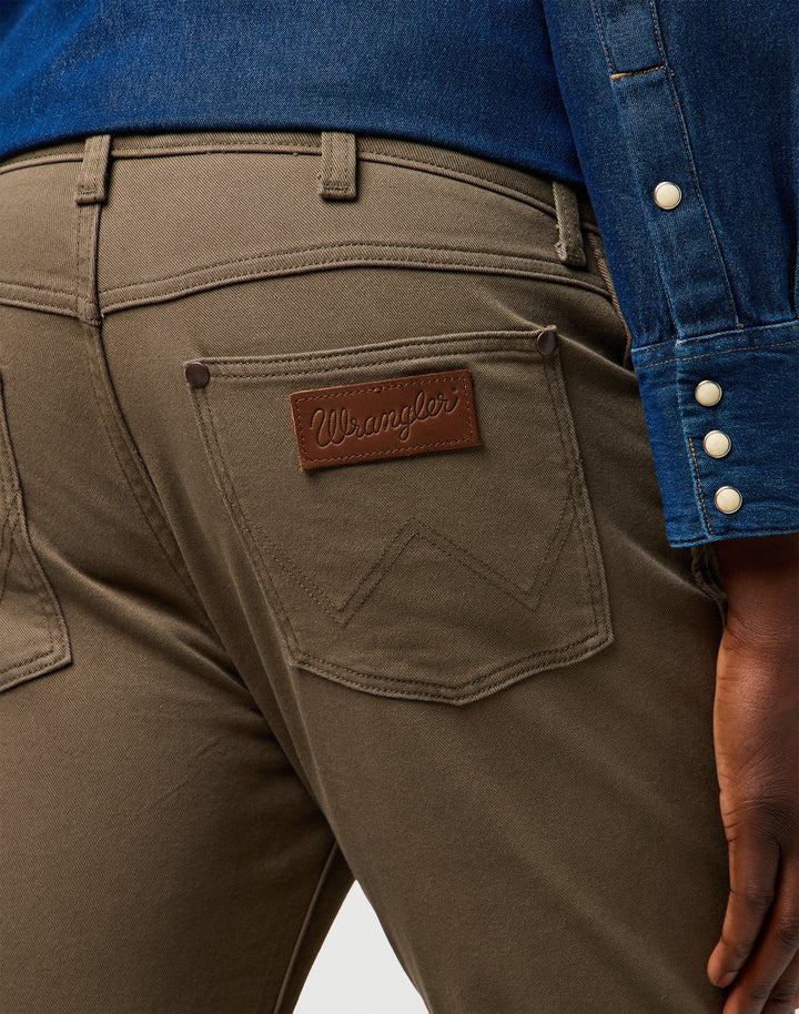 Wrangler - Larston - Heren Slim-fit Broek - Tarmac