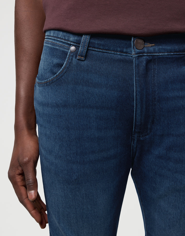Wrangler - Larston - Heren Slim-fit Jeans - Fog