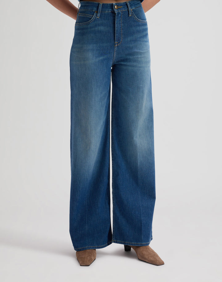 Lee - Stella - Dames Wide Leg Jeans - Blue Arrow