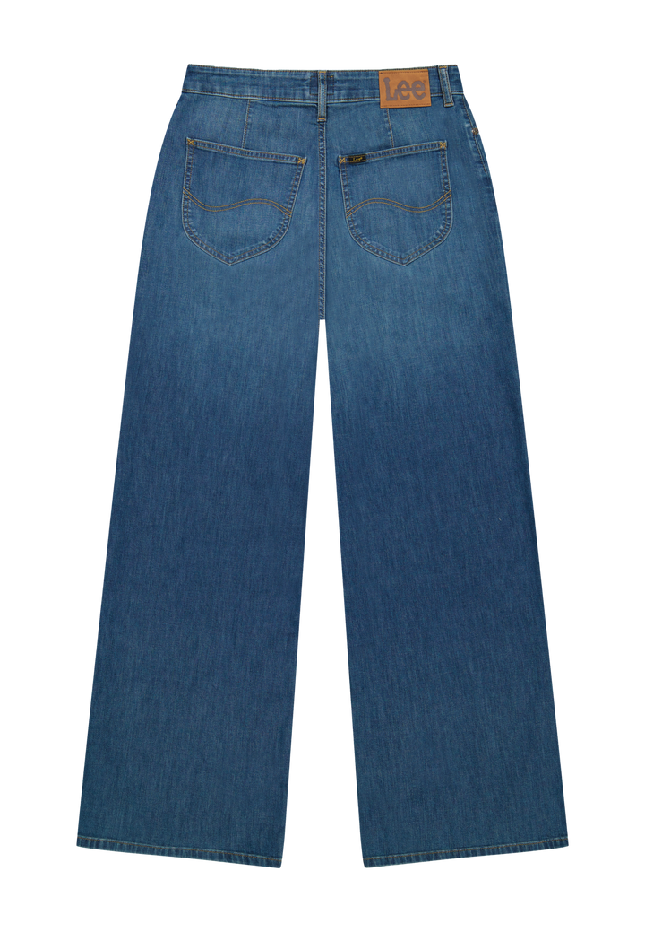 Lee - Stella - Dames Wide Leg Jeans - Blue Arrow