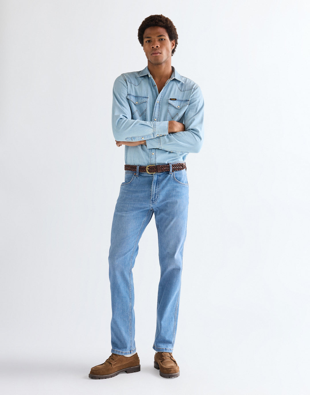 Wrangler - Greensboro - Heren Regular Straight-fit Jeans - Tabacco Ice