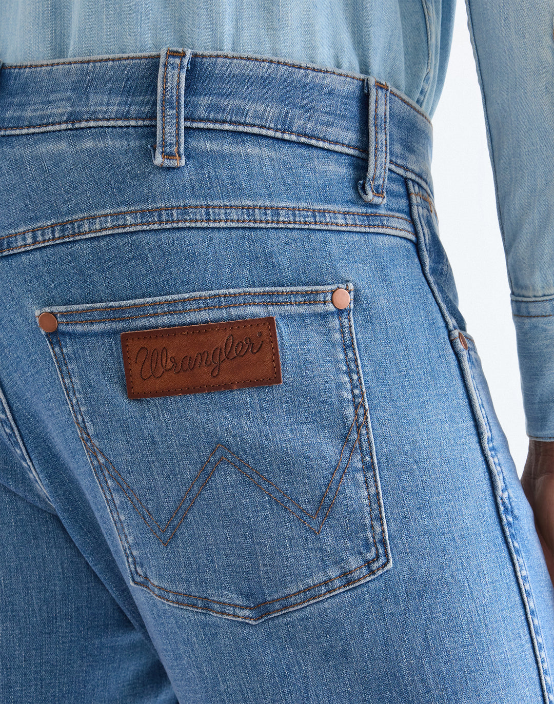Wrangler - Greensboro - Heren Regular Straight-fit Jeans - Tabacco Ice