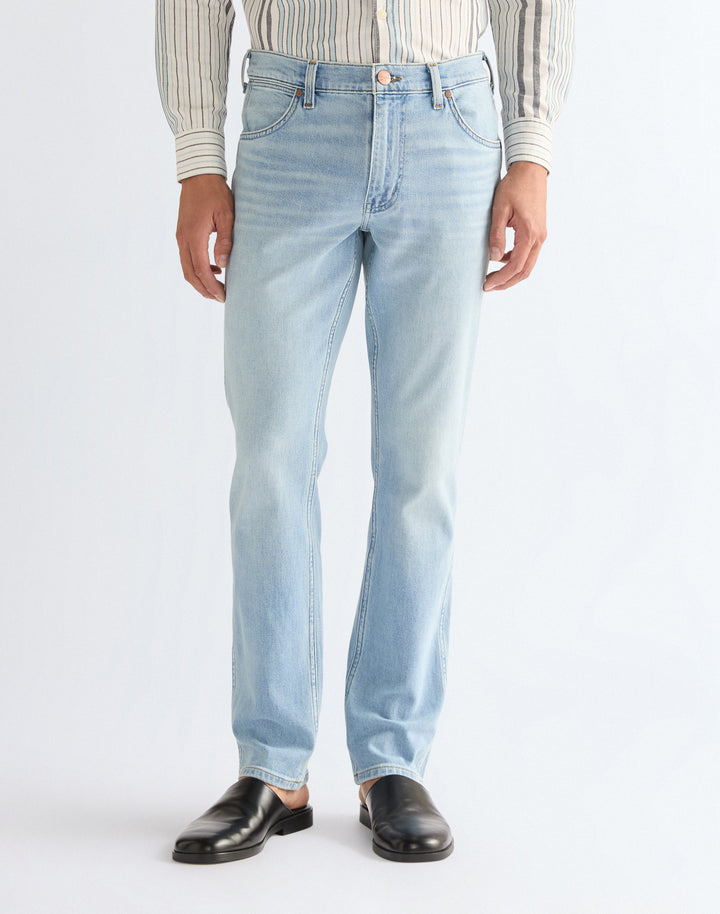 Wrangler - Greensboro - Heren Regular Straight-fit Jeans - Firelight Blue