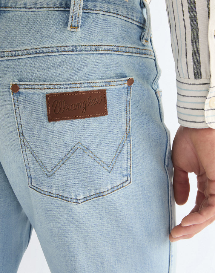 Wrangler - Greensboro - Heren Regular Straight-fit Jeans - Firelight Blue