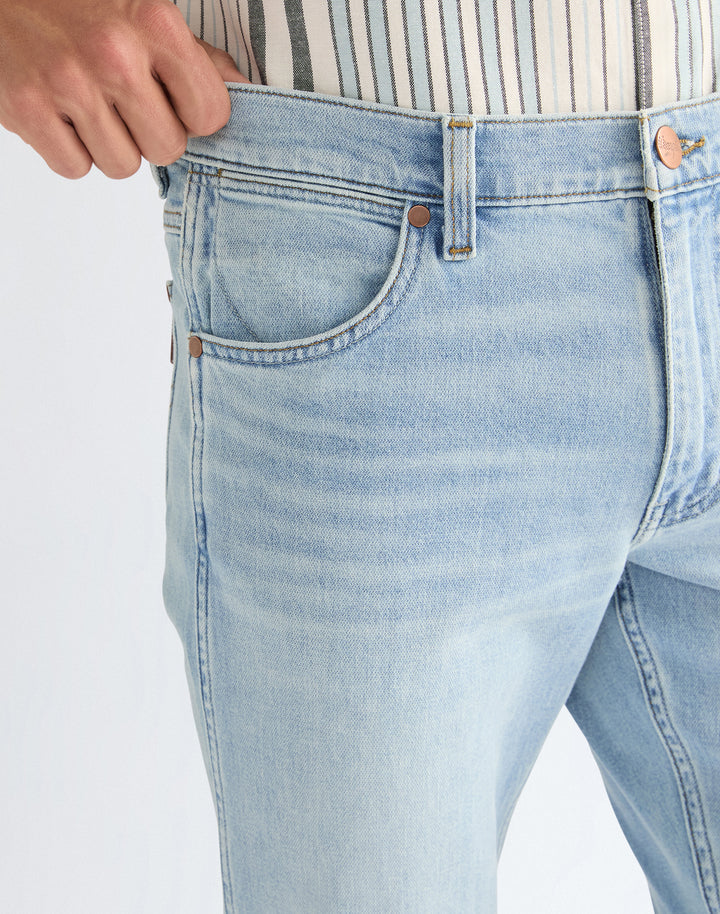 Wrangler - Greensboro - Heren Regular Straight-fit Jeans - Firelight Blue