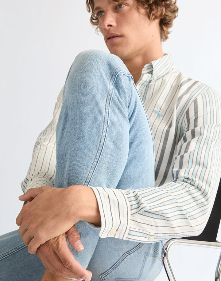 Wrangler - Greensboro - Heren Regular Straight-fit Jeans - Firelight Blue