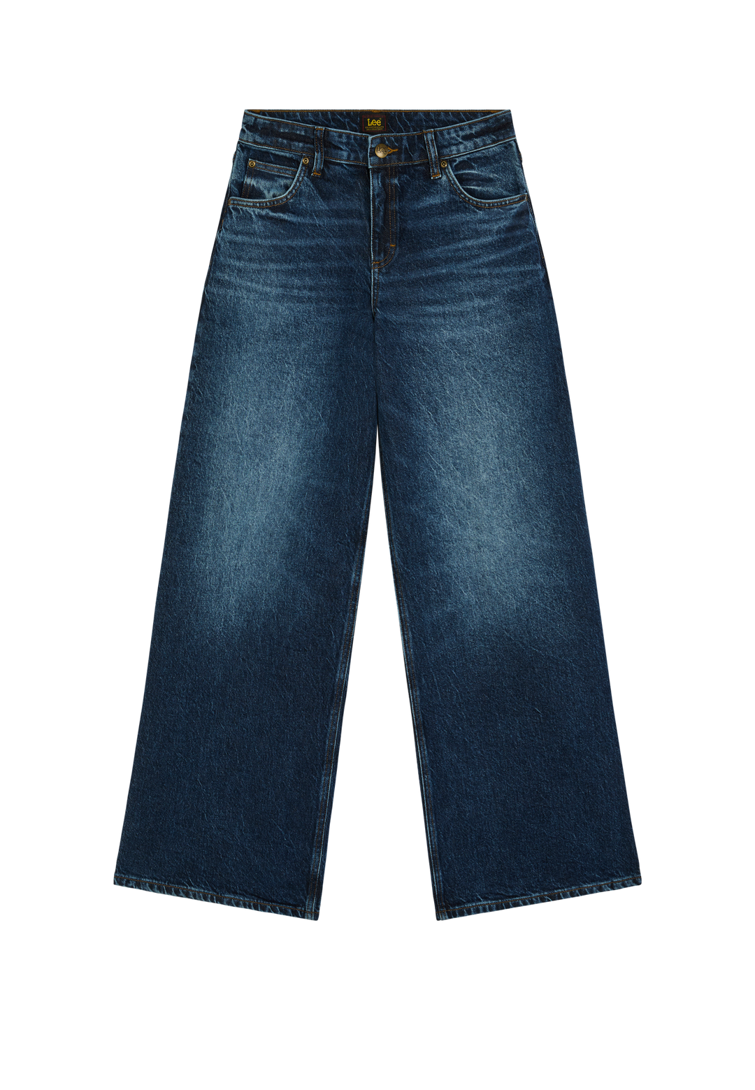 Lee - Hope - Dames Mid Rise Baggy Wide Leg Jeans - Flash Blue