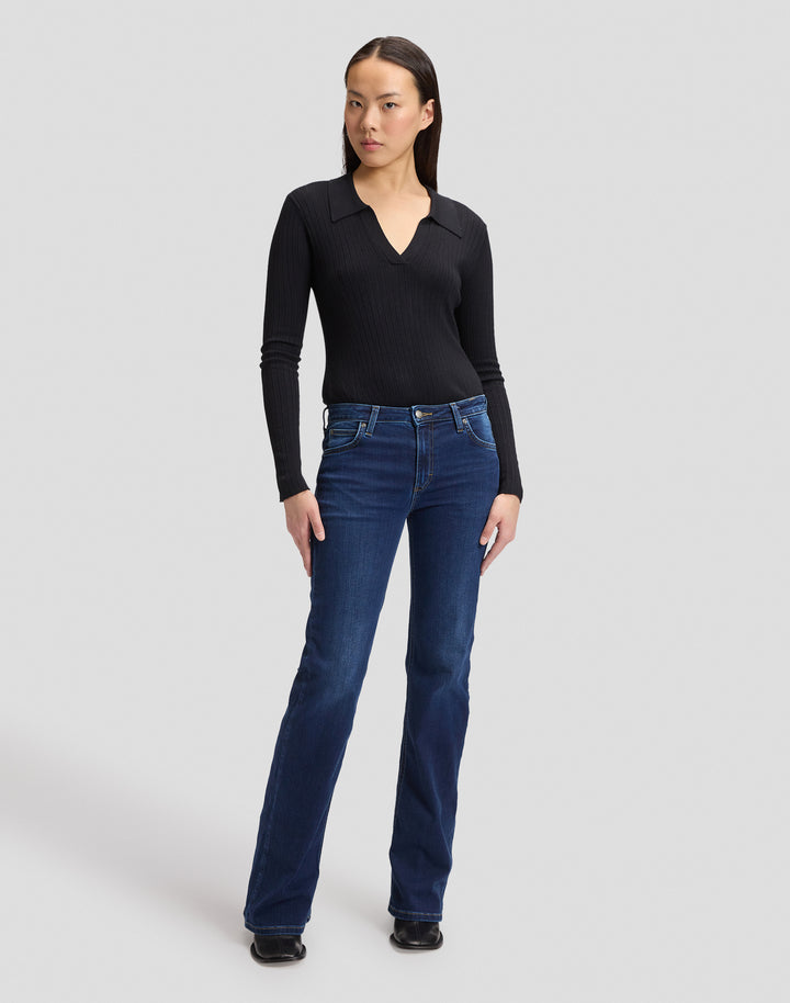 Lee - Lana - Dames Mid Rise Bootcut Jeans - Eternal Blue