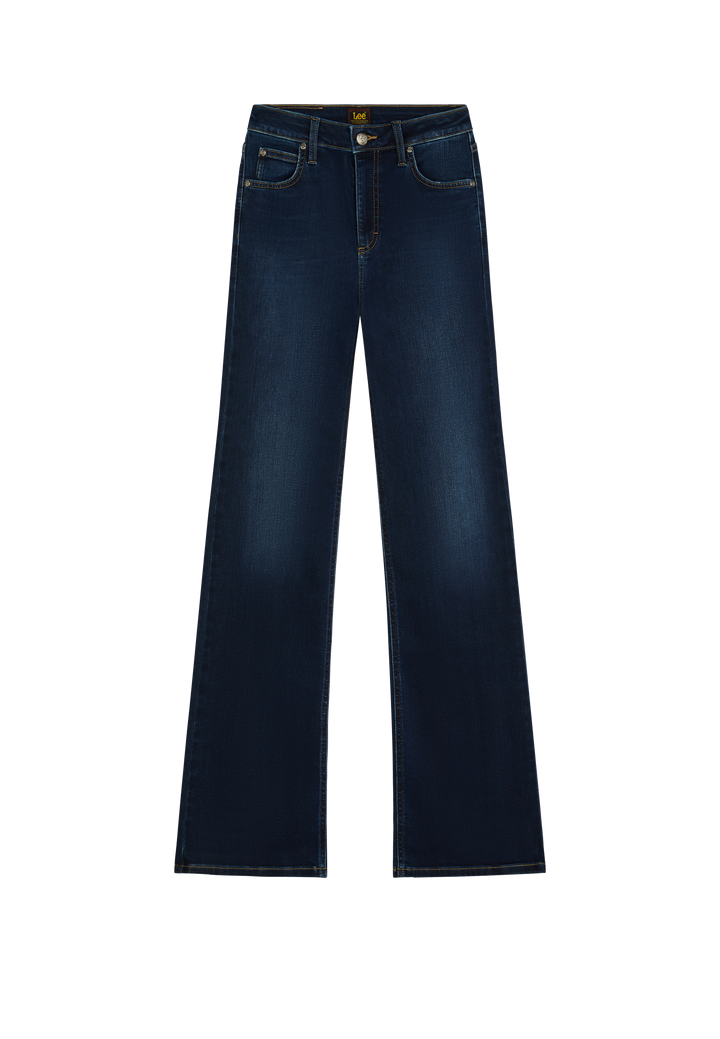 Lee - Lana - Dames Mid Rise Bootcut Jeans - Eternal Blue