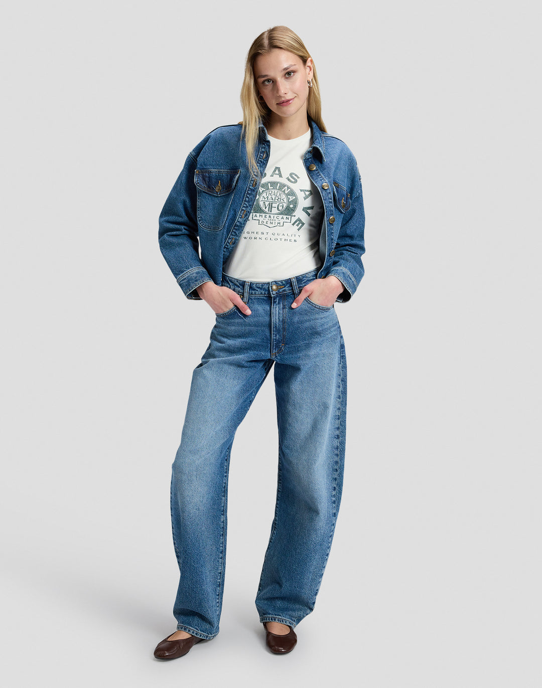 Lee - Balloon - Dames Jeans - Vintage Blues