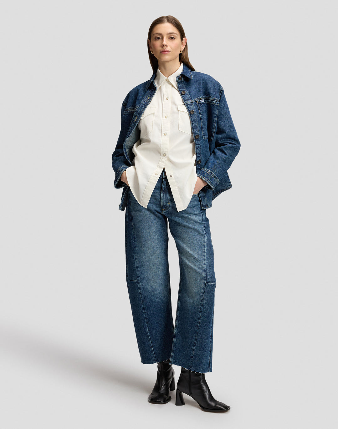 Lee - Rider - Dames Barrel Jeans - Stellar Blade