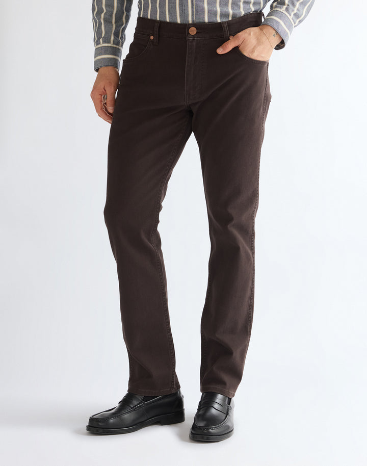 Wrangler - Greensboro - Heren Regular Straight-fit Jeans - Chocolate Torte