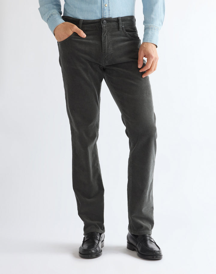 Wrangler - Greensboro - Heren Regular-fit Corduroy - Dark Shadow