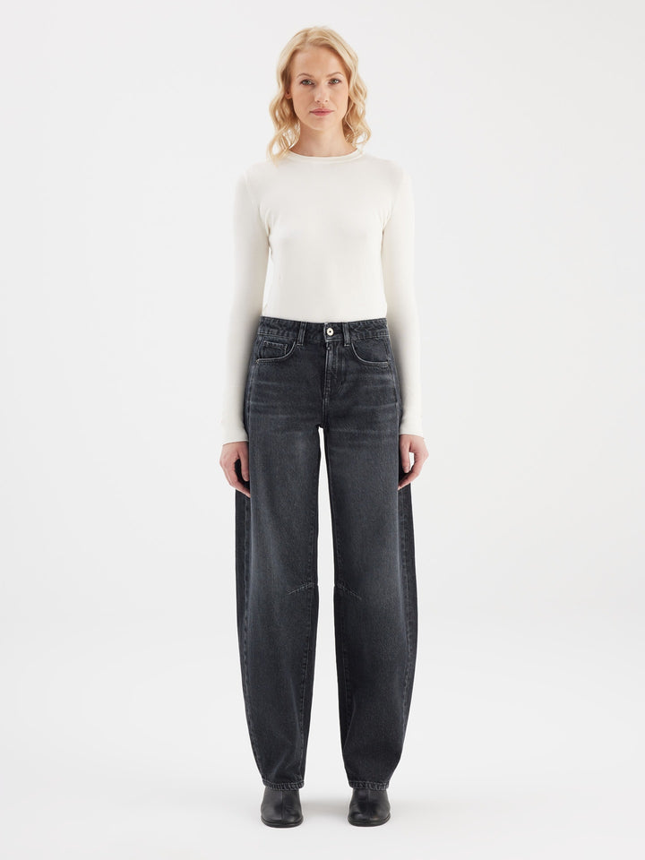 COJ - Clara - Balloon Fit Jeans - Black Vintage
