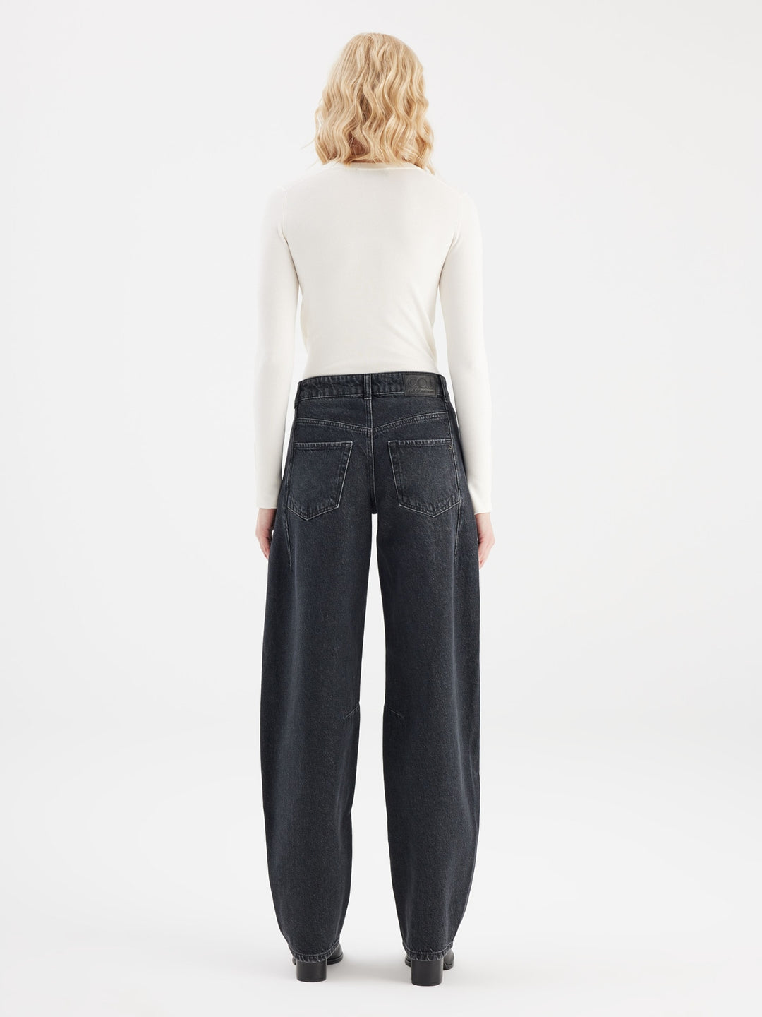 COJ - Clara - Balloon Fit Jeans - Black Vintage