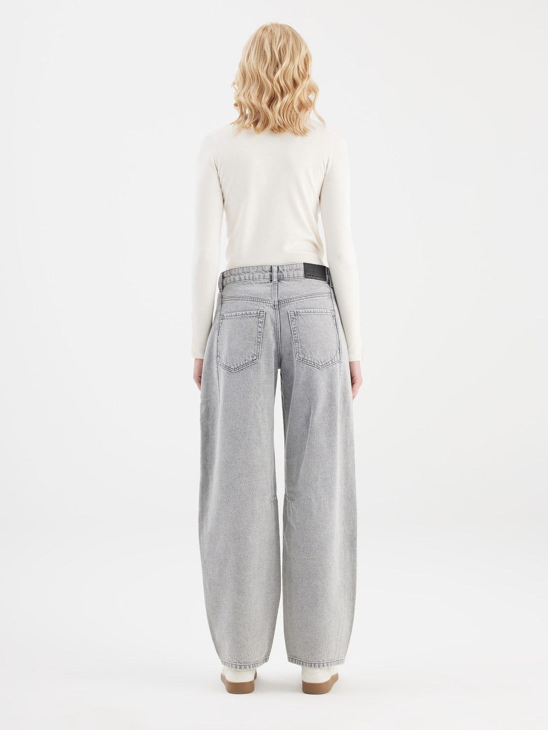 COJ - Clara - Balloon Fit Jeans - Marble Grey