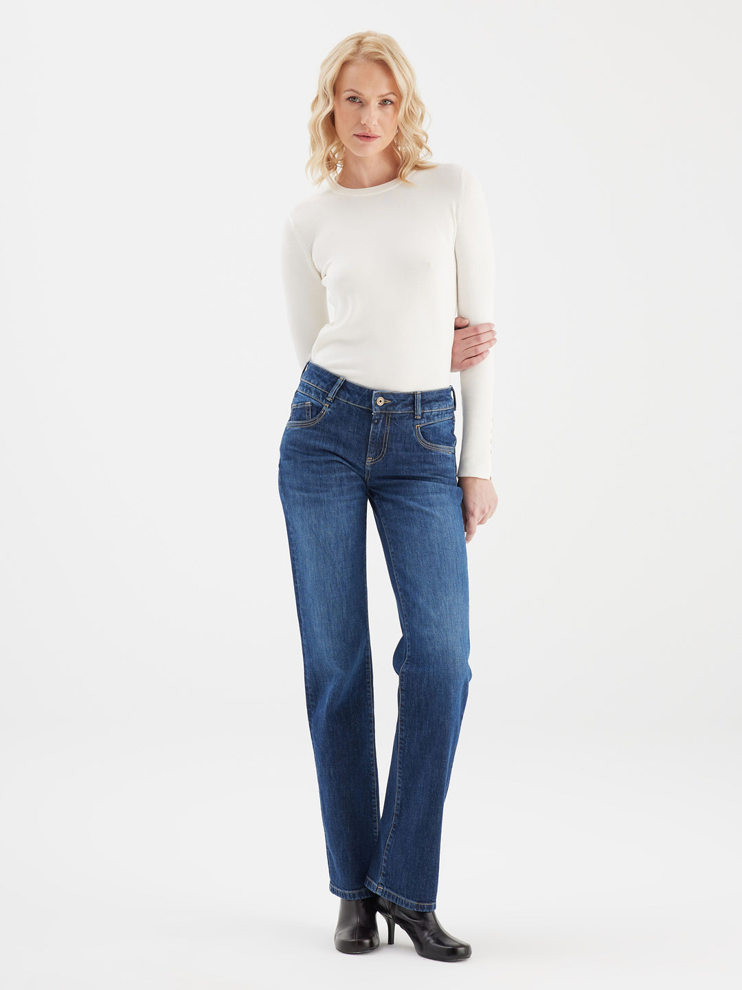 COJ - Diva - Regular Straight Jeans - Dark Blue