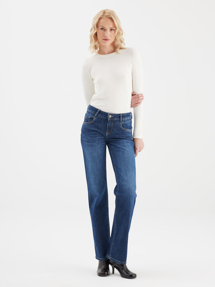 COJ - Diva - Regular Straight Jeans - Dark Blue