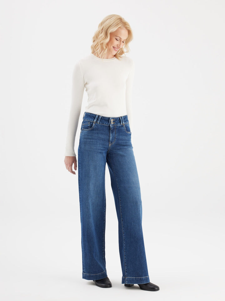 COJ - Carlotta - Wide Leg Jeans - Dark Blue
