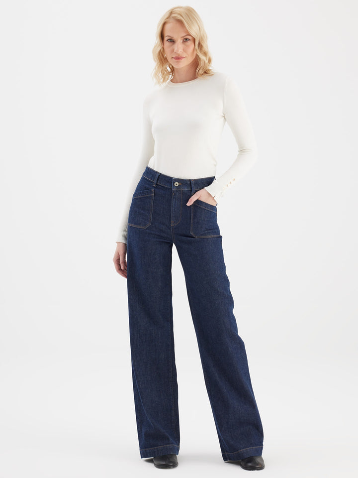 COJ - Mira - Wide Leg Jeans - Raw