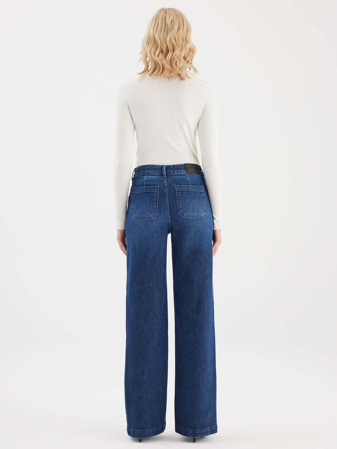 COJ - Mira - Wide Leg Jeans - Dark Blue