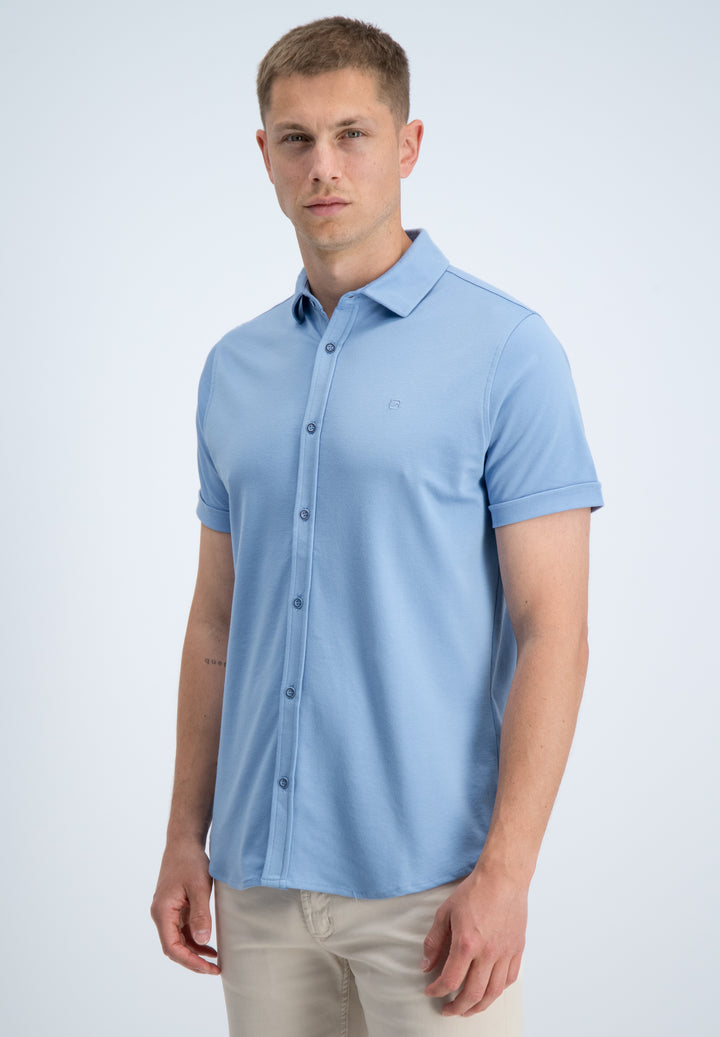 Gabbiano - Heren Overhemd - 336632 - Fyre - 224 Allure Blue