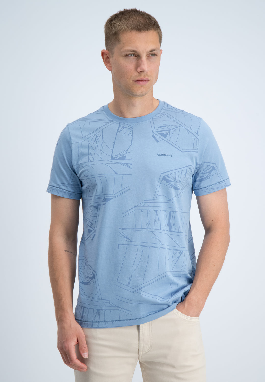 Gabbiano - Heren Shirt - 1566115 - Nik - 224 Allure Blue