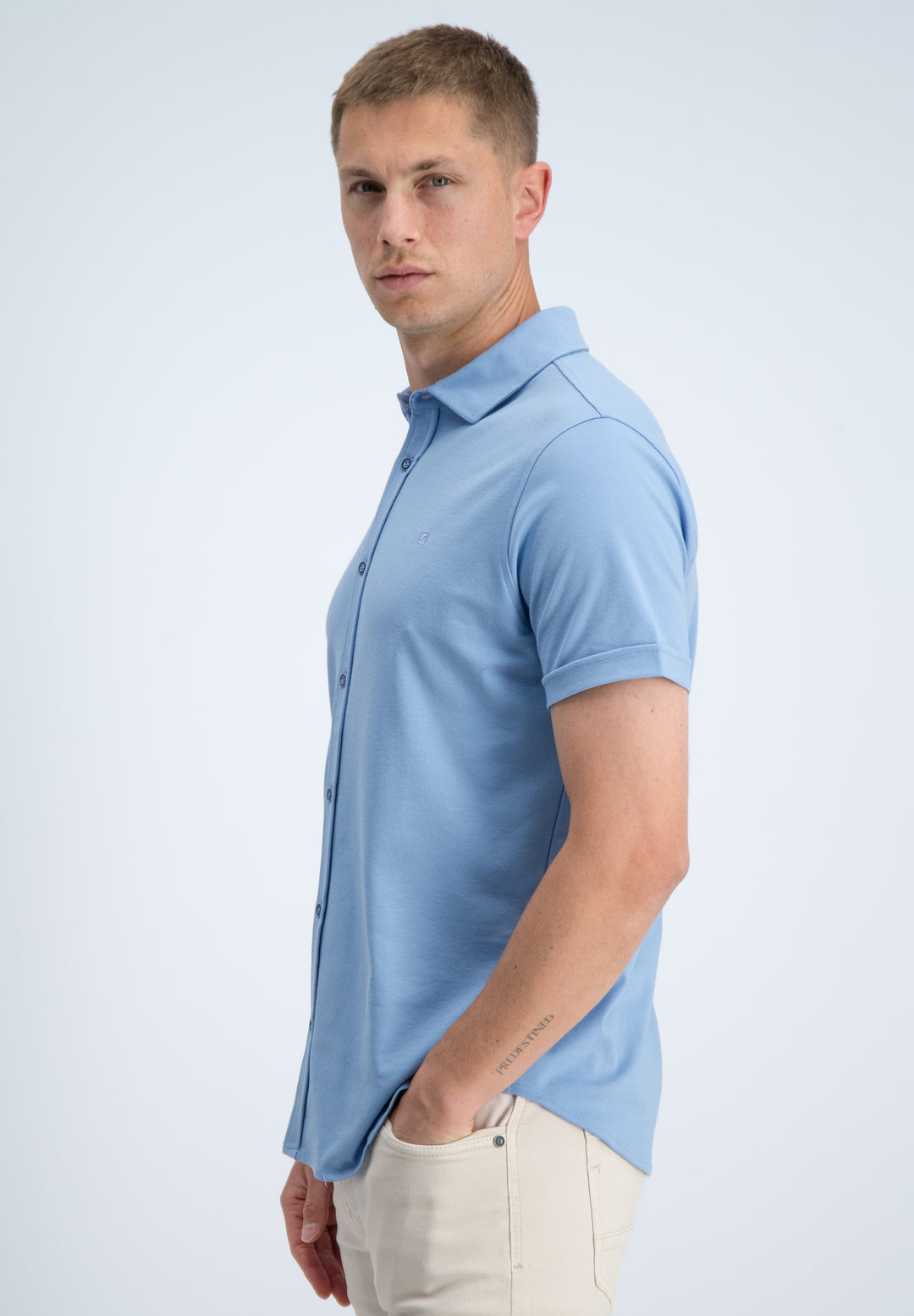 Gabbiano - Heren Overhemd - 336632 - Fyre - 224 Allure Blue