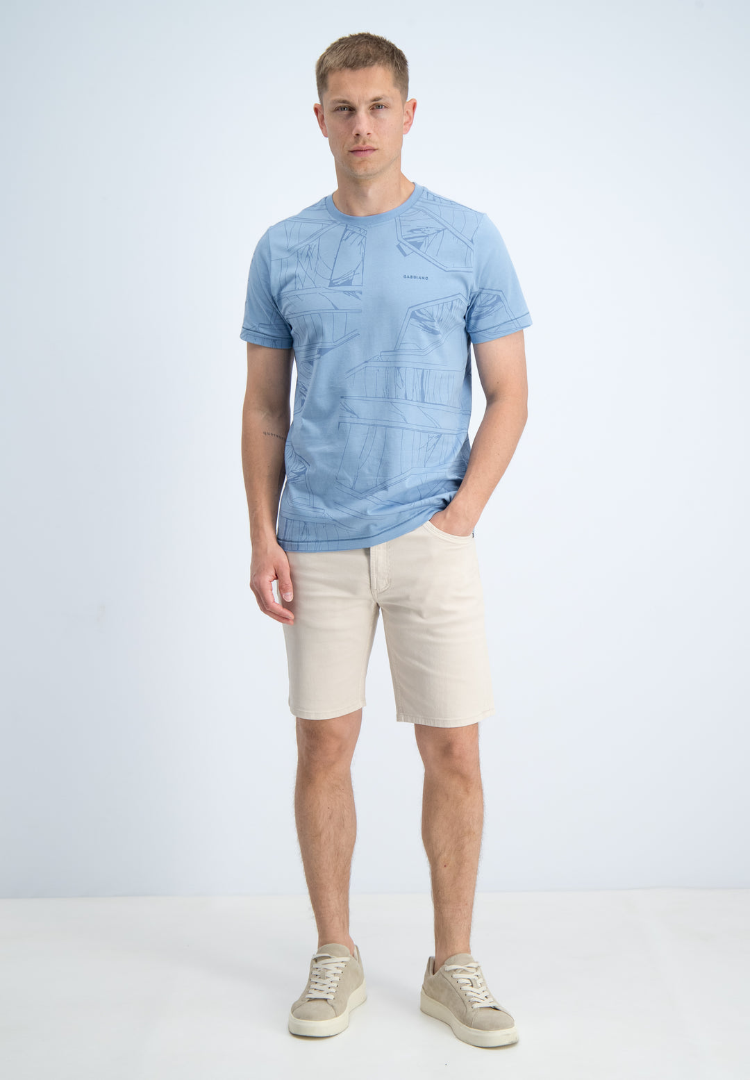 Gabbiano - Heren Shirt - 1566115 - Nik - 224 Allure Blue