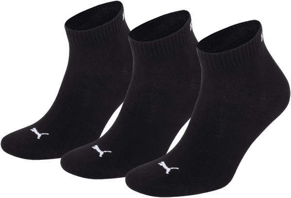 Puma - Quarter Sokken 3-pack - 200 Black