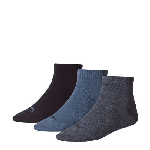Puma - Quarter Sokken 3-Pack - 460 Denim Blue