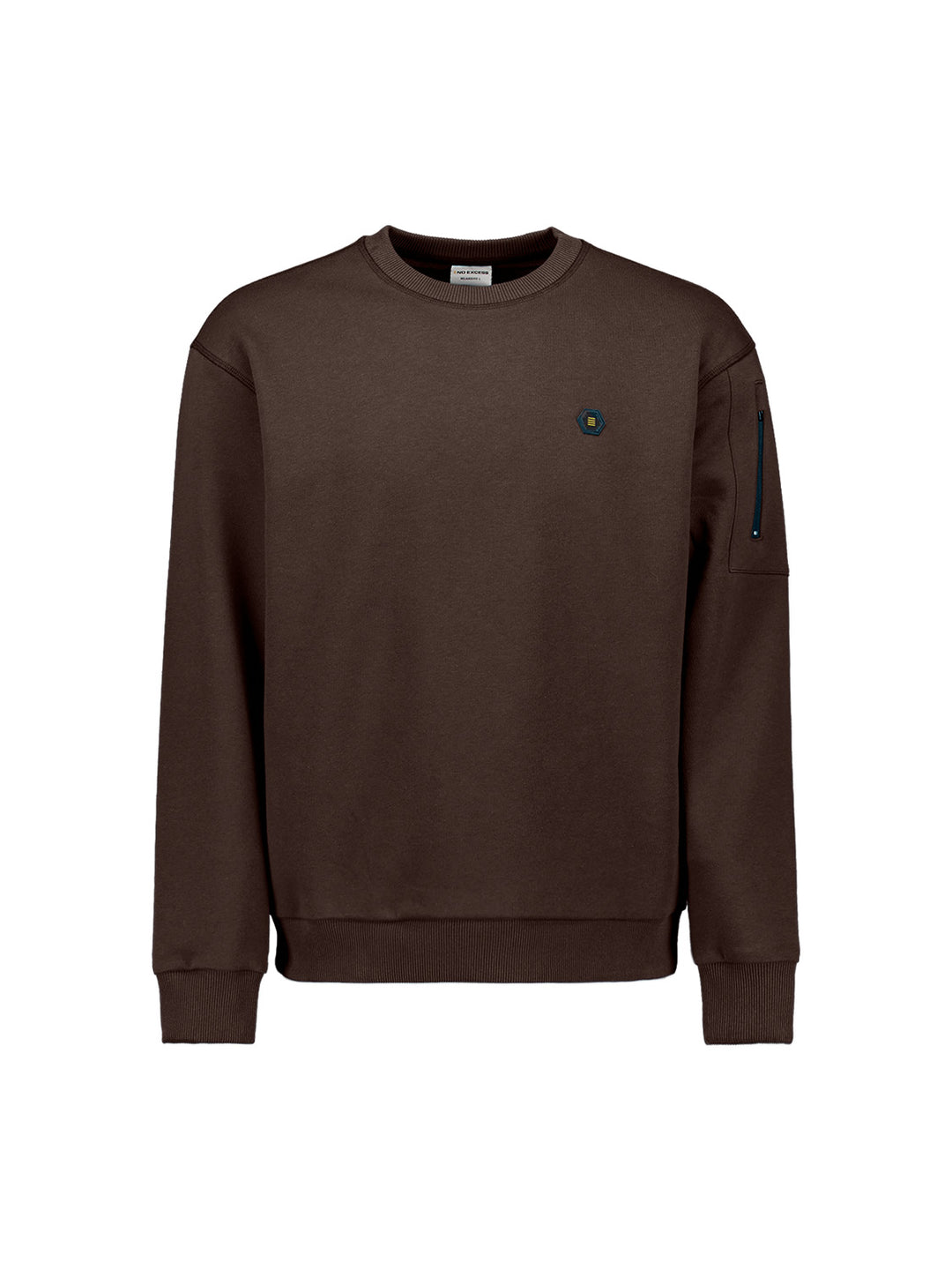 No Excess - Heren Sweater - 33130857 - 042 Dark Brown