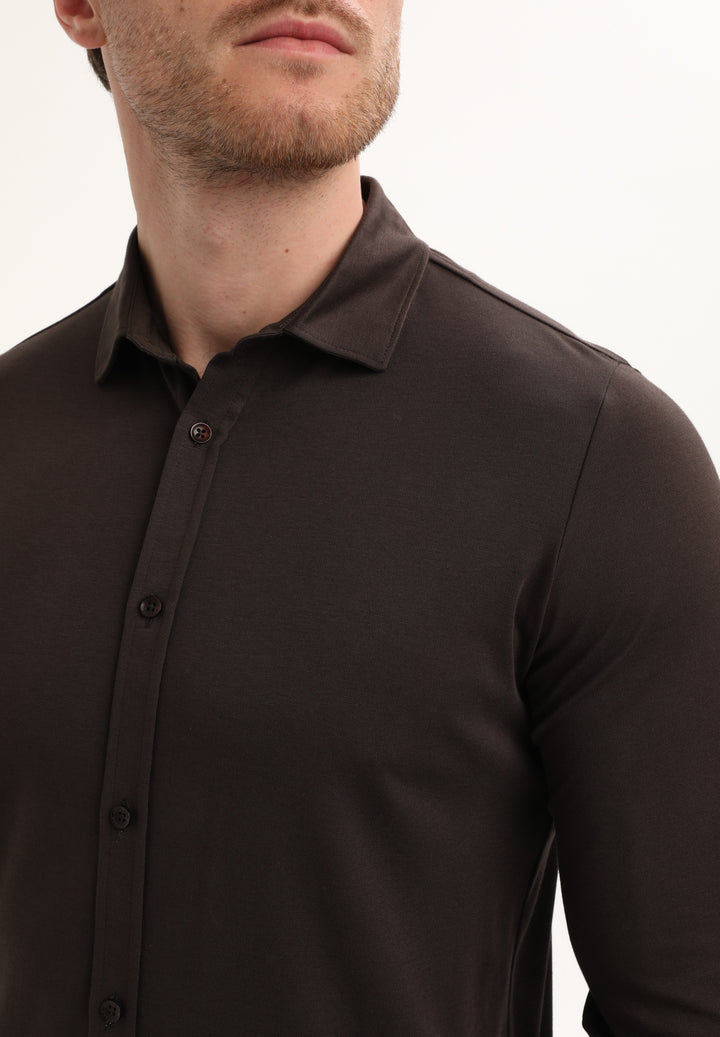 Gabbiano - Heren Overhemd - 333510 - 5702 Oak Brown