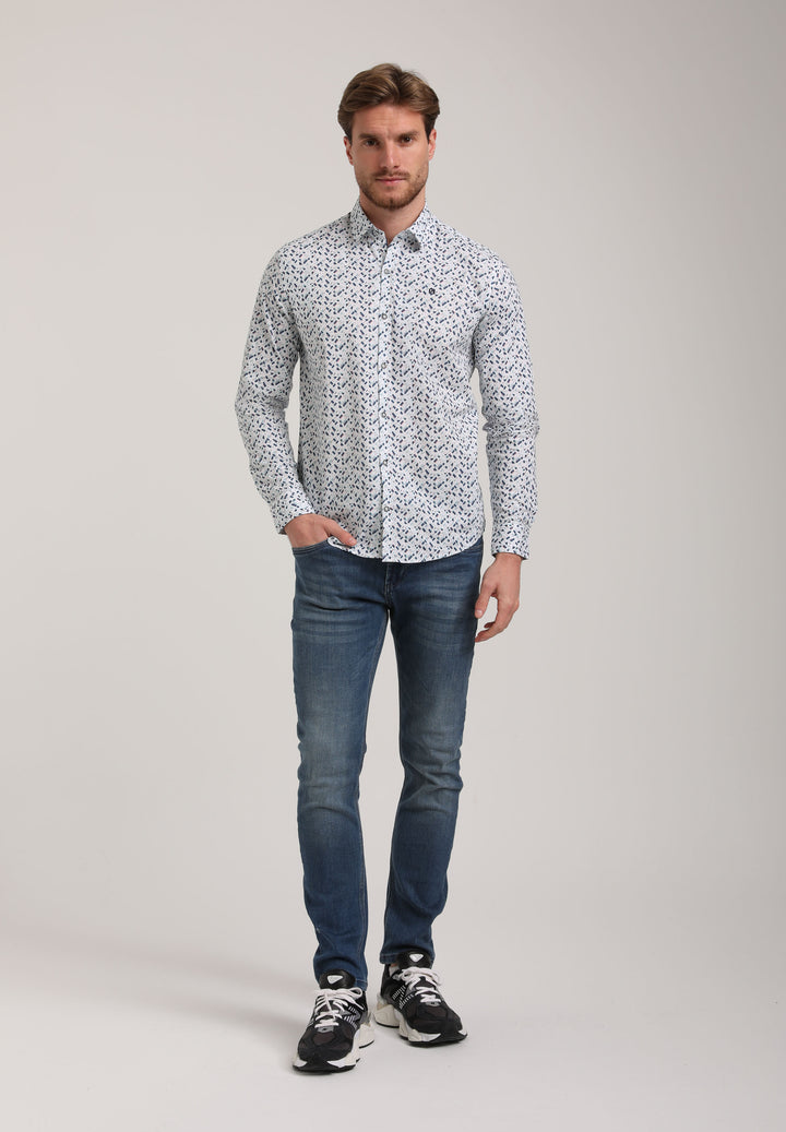 Gabbiano - Heren Overhemd - 335230 - 102 Ecru