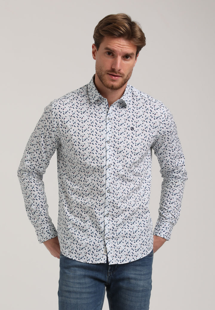 Gabbiano - Heren Overhemd - 335230 - 102 Ecru