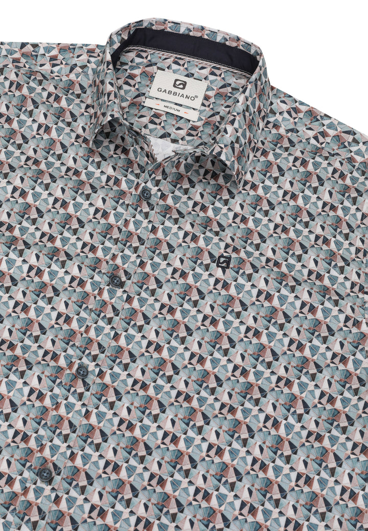 Gabbiano - Heren Overhemd - 335738 - 5703 Teal Blue