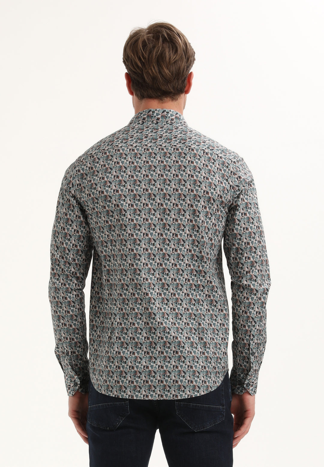 Gabbiano - Heren Overhemd - 335738 - 5703 Teal Blue