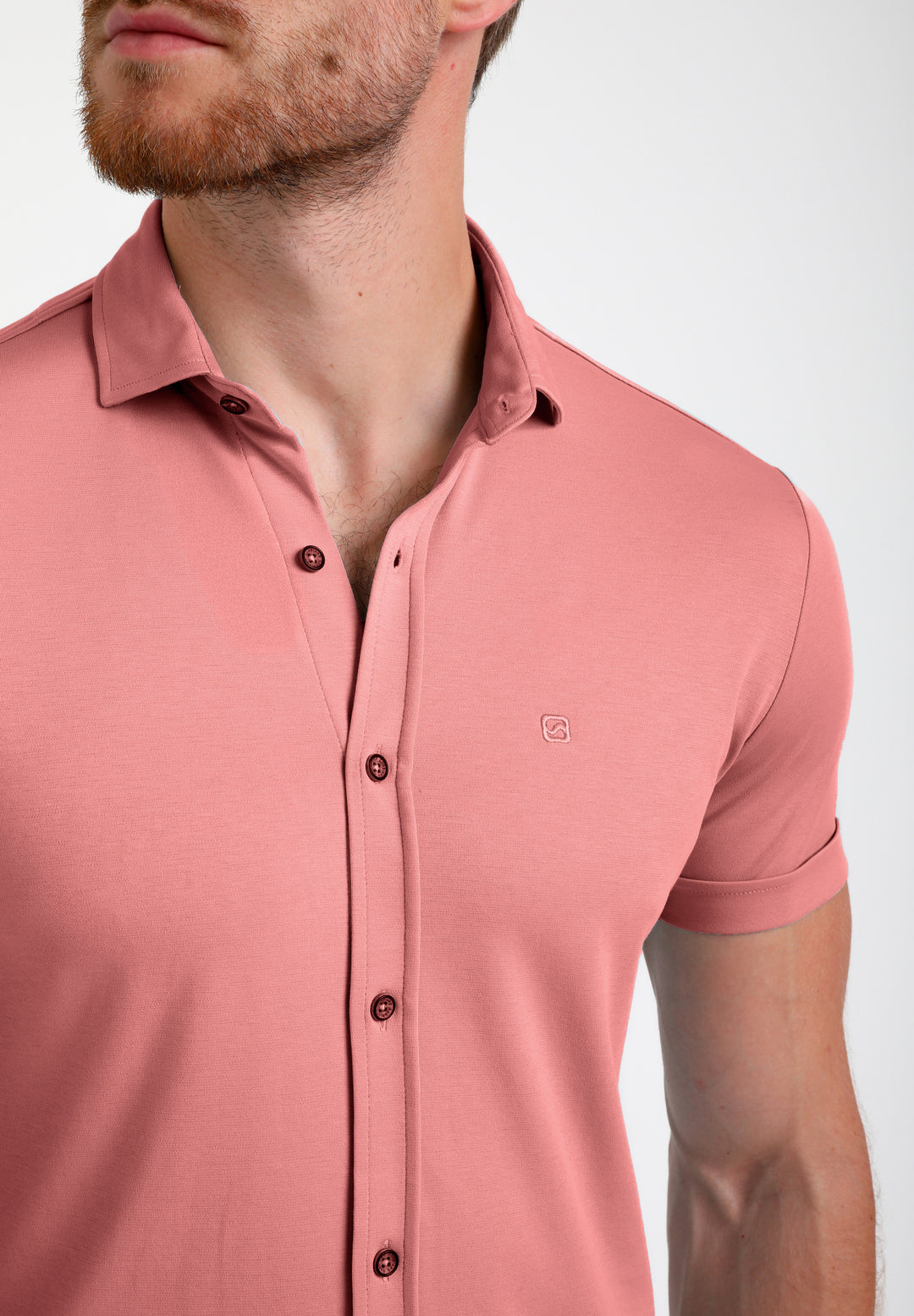 Gabbiano - Heren Overhemd - 335934 - 5555 Sunset Red
