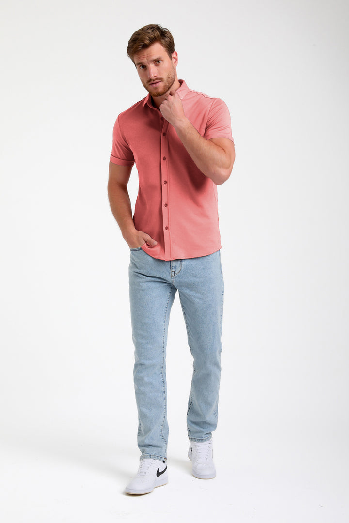 Gabbiano - Heren Overhemd - 335934 - 5555 Sunset Red