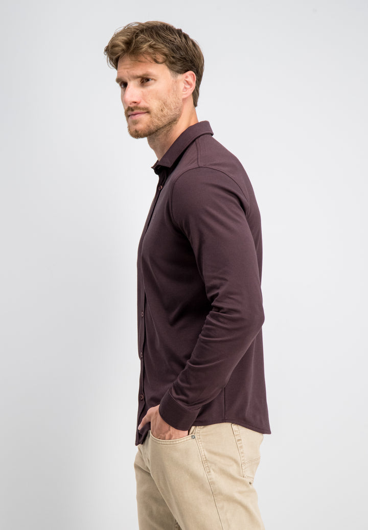 Gabbiano - Heren Overhemd - Tone-S - 3367340 - 674 Burnt Bordeaux
