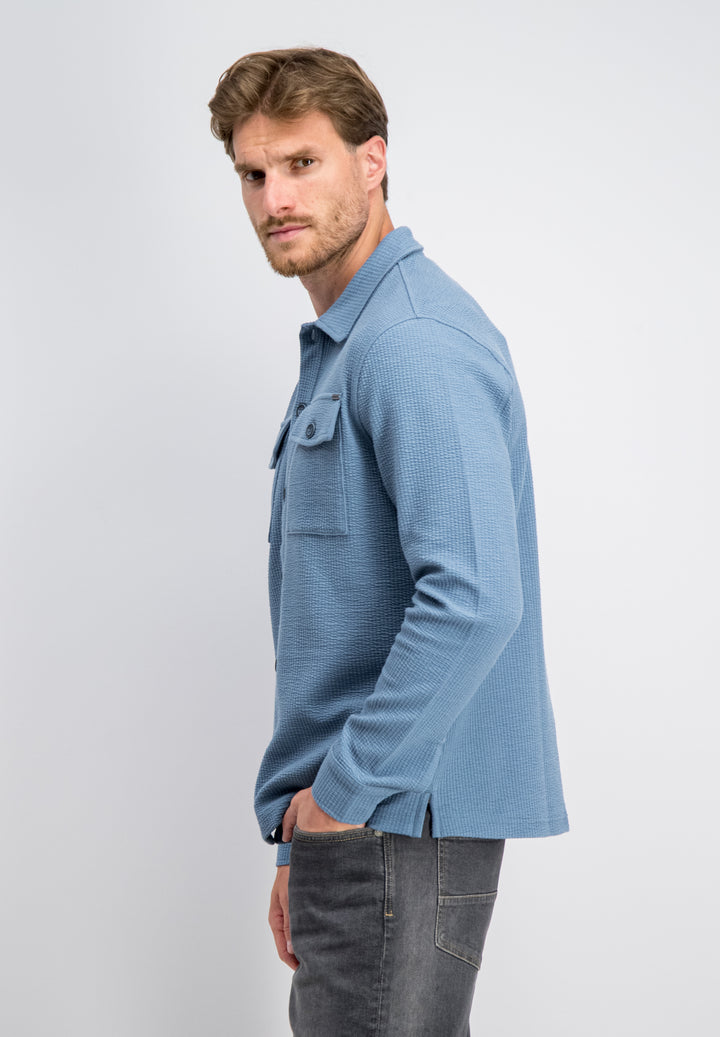 Gabbiano - Heren Overshirt - Finny - 3367347 - 671 Mystic Blue