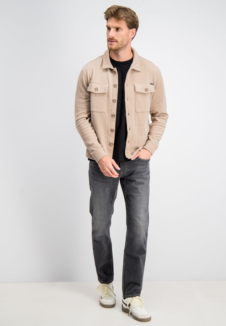 Gabbiano - Heren Overshirt - Iron - 3367348 - 676 Almond