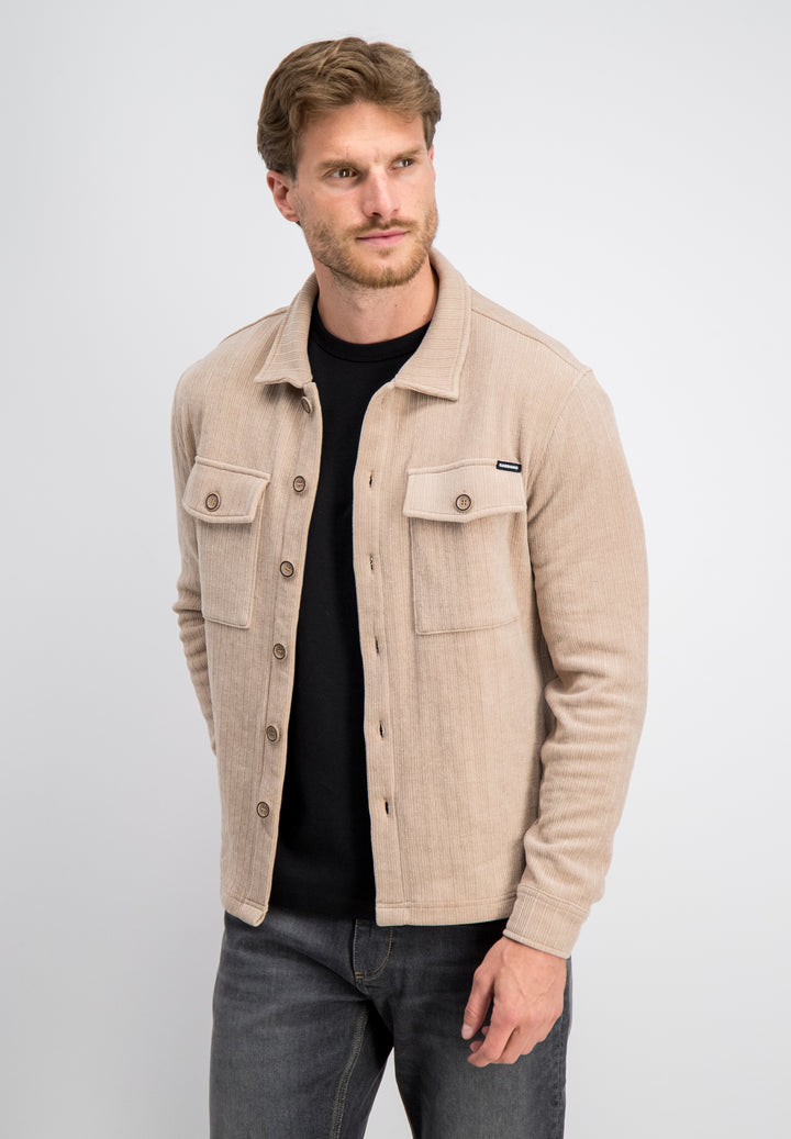 Gabbiano - Heren Overshirt - Iron - 3367348 - 676 Almond