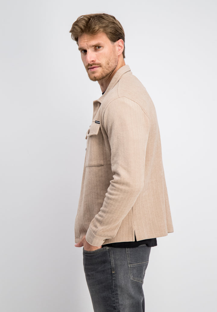 Gabbiano - Heren Overshirt - Iron - 3367348 - 676 Almond
