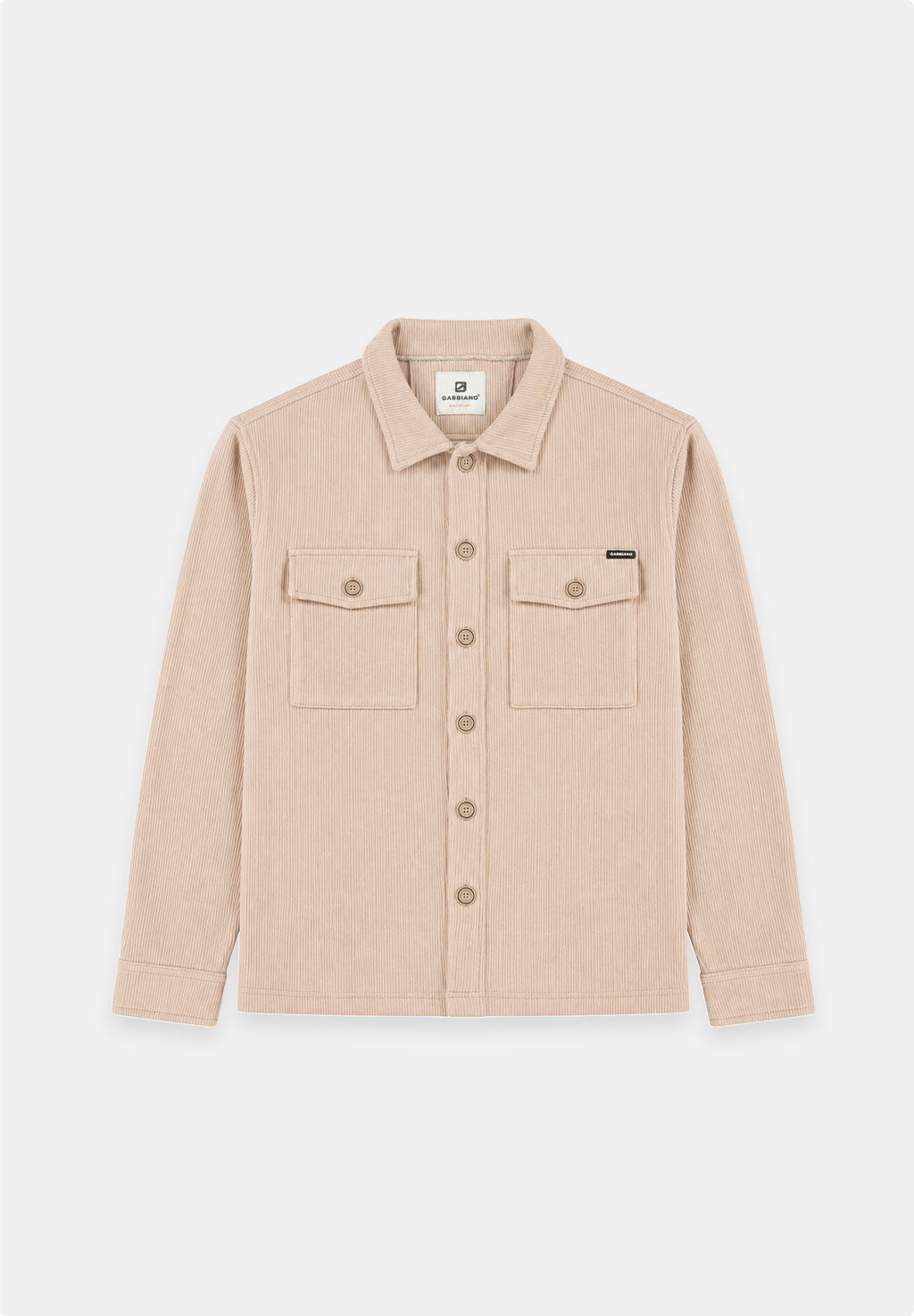 Gabbiano - Heren Overshirt - Iron - 3367348 - 676 Almond